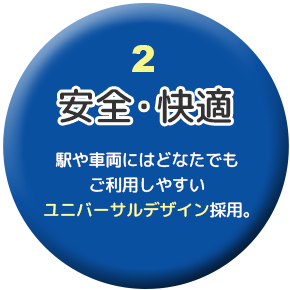 安全・快適/ご利用しやすいユニバーサルデザイン採用